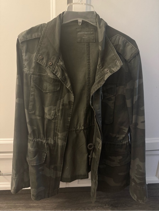 Aeropostale Jackets & Blazers - Aeropostale Women's Olive Camo Utility Jacket